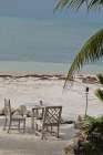 USA, Florida, Little Palm Island. Dinner on the beach. Art Print